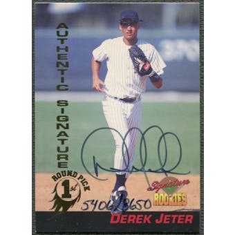 1994 Signature Rookies #35 Derek Jeter Rookie Signatures Auto #5406/8650