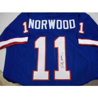 Scott Norwood Autographed Buffalo Bills Football Jersey