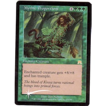 Magic the Gathering Onslaught Single Mythic Proportions Foil
