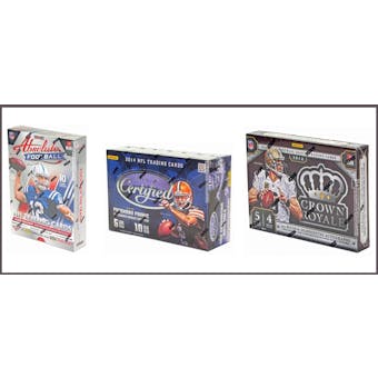 COMBO DEAL - 2014 Panini Football Hobby Boxes (Absolute, Certified, Crown Royale)