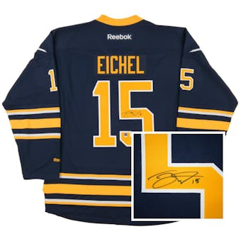 Jack Eichel #15 Autographed Buffalo Sabres XL Blue Hockey Jersey
