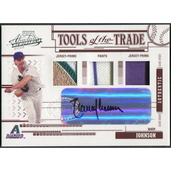 2005 Absolute Memorabilia #165 Randy Johnson Tools of the Trade Jersey Patch Auto #2/5