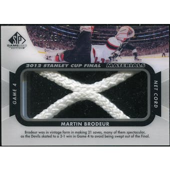 2012/13 Upper Deck SP Game Used Stanley Cup Finals Materials Net Cord #G4MB Martin Brodeur 21/25