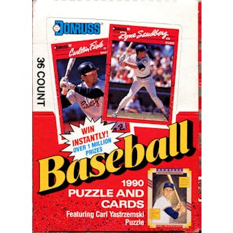 1990 Donruss Baseball Wax Box