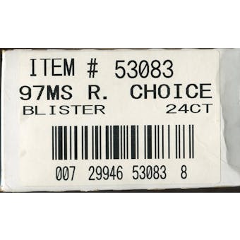 1997 Pinnacle Racing Racers Choice Blister Box
