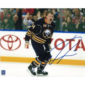 Nicolas Deslauriers Autographed Buffalo Sabres 8x10 Blue Hockey Photo