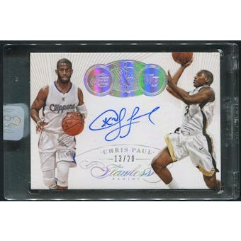 2014/15 Panini Flawless #10 Chris Paul Now and Then Signatures Auto #13/20