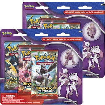 Pokemon Mega Mewtwo X/Y Collector's Pin 3-Pack