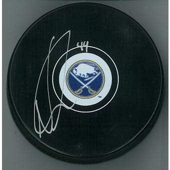 Nicolas Deslauriers Autographed Buffalo Sabres Hockey Puck