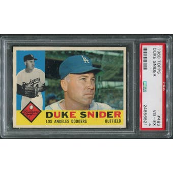 1960 Topps Baseball #493 Duke Snider PSA 4 (VG-EX)