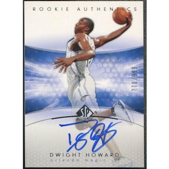 2004/05 SP Authentic #186 Dwight Howard Rookie Auto #770/999