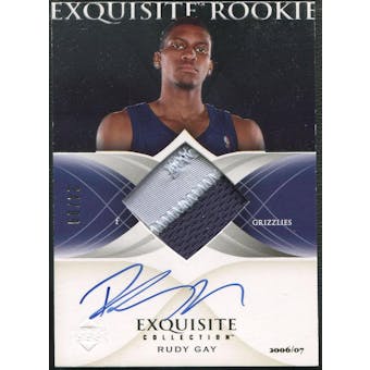 2006/07 Exquisite Collection #47 Rudy Gay Rookie Patch Auto #24/99