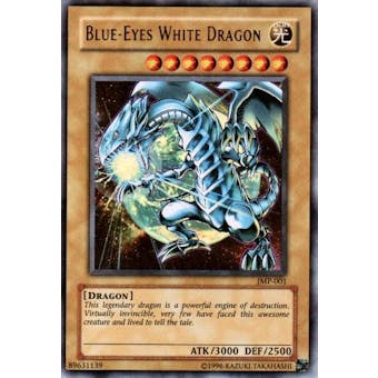 Yu-Gi-Oh Promo Single Blue-Eyes White Dragon Ultra Rare (JMP-001) - Creased