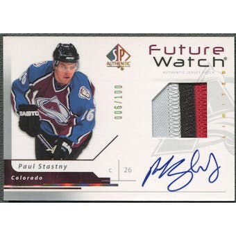 2006/07 SP Authentic #174 Paul Stastny Limited Rookie Patch Auto #006/100