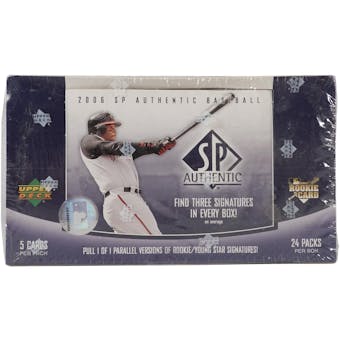 2006 Upper Deck SP Authentic Baseball Hobby Box