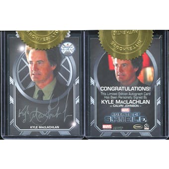 Marvel Agents of S.H.I.E.L.D. Season Two Trading Cards 6 Case Incentive - Kyle MacLachlan Autograph