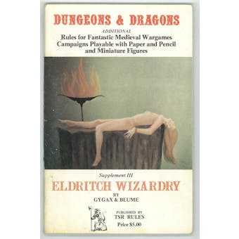 Original Dungeons & Dragons Supplement III: Edritch Wizardry 1st Print