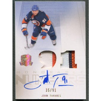 2009/10 The Cup #HNJT John Tavares Honorable Numbers Rookie Patch Auto #35/91