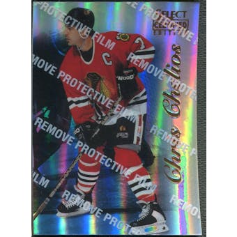 1996/97 Select Certified #27 Chris Chelios Mirror Blue With Coating