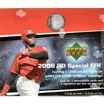 2006 Upper Deck Special F/X Baseball Hobby Box