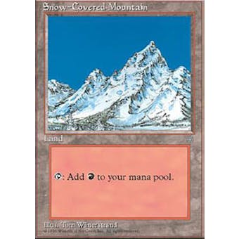 Magic the Gathering Ice Age Single Snow-Covered Mountain - NEAR MINT (NM)