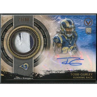 2015 Topps Valor #SHATG Todd Gurley Shield of Honor Rookie Patch Auto #77/99
