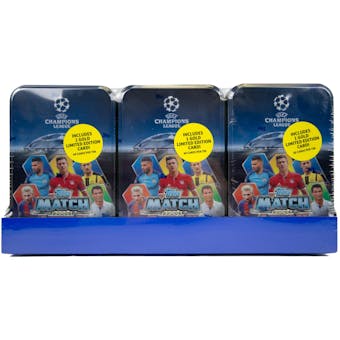2016/17 Topps UEFA Champions League Match Attax Soccer Mega Tin Display Box