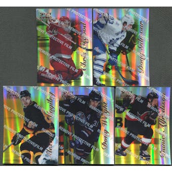 1996/97 Select Certified Mirror Gold 5 Card Lot Gilmour, Mogilny, Alfredsson