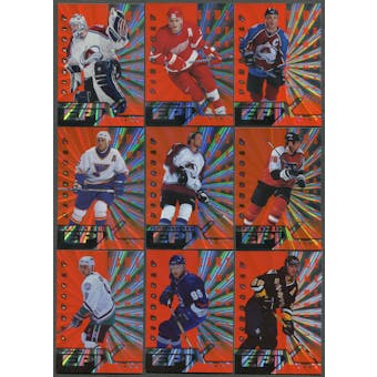 1997/98 Pinnacle Epix Game Orange 16 Card Lot Sakic, Roy, Lindros, Jagr
