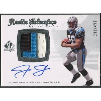2008 SP Authentic #305 Jonathan Stewart Rookie Patch Auto #231/499