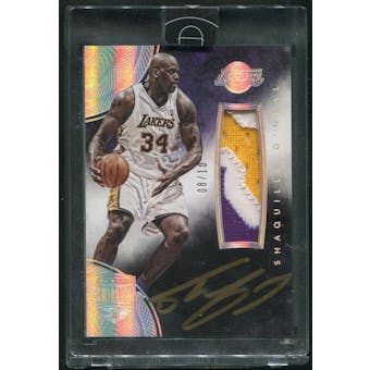 2014/15 Panini Eminence #OAP-SO Shaquille O'Neal Silver Patch Auto #08/10