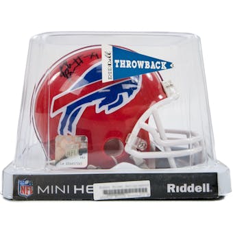 Ruben Brown Autographed Buffalo Bills Football Mini Helmet
