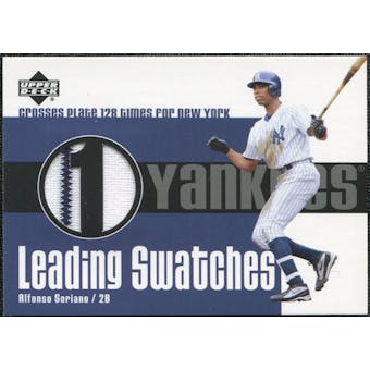 2003 Upper Deck Leading Swatches #AS1 Jersey Alfonso Soriano RUN