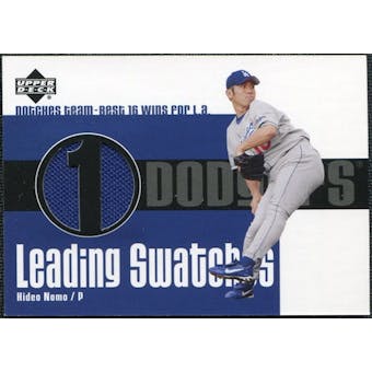 2003 Upper Deck Leading Swatches Jersey #HN Hideo Nomo WIN