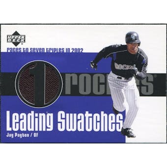 2003 Upper Deck Leading Swatches Jersey #JP Jay Payton 3B