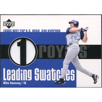2003 Upper Deck Leading Swatches Jersey #MS Mike Sweeney AVG