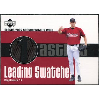 2003 Upper Deck Leading Swatches Jersey #RO Roy Oswalt WIN
