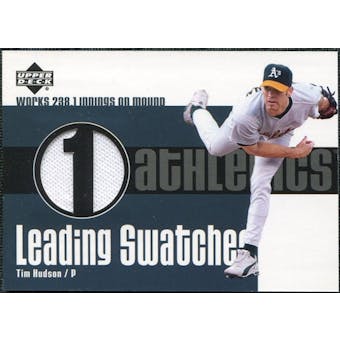 2003 Upper Deck Leading Swatches Jersey #THU Tim Hudson IP