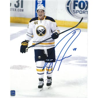 Nicolas Deslauriers Autographed Buffalo Sabres 8x10 White Hockey Photo