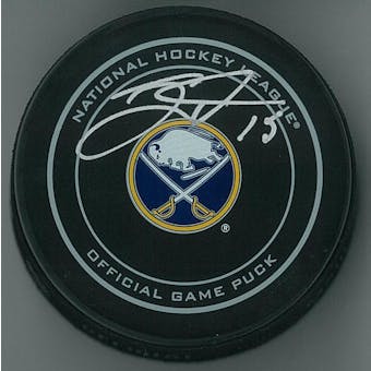 Jack Eichel #15 Autographed Buffalo Sabres Official Game Hockey Puck