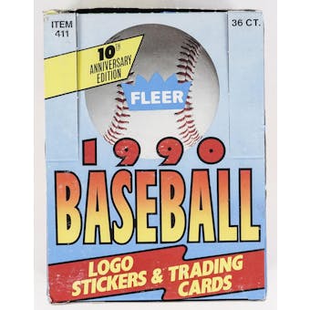 1990 Fleer Baseball Wax Box