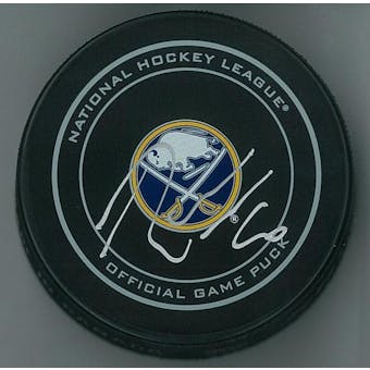 Robin Lehner Autographed Buffalo Sabres Official Game Hockey Puck