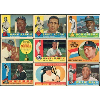 1960 Topps Baseball Complete Set (EX-MT condition)
