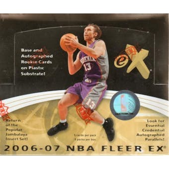 2006/07 Fleer E-X Basketball Hobby Box