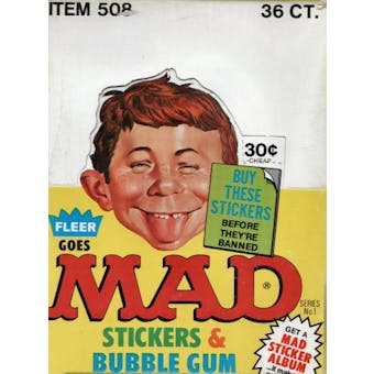 Mad Stickers Wax Box (1983 Fleer)