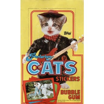 Perlorian Cats Stickers Wax Box (1983 Topps)