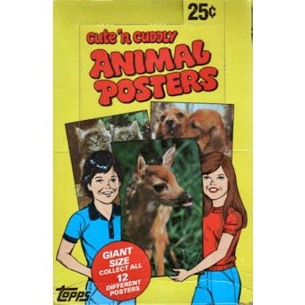 Cute 'n Cuddly Animal Posters Wax Box (1981 Topps)