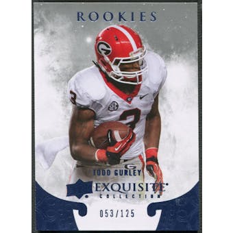 2014 Exquisite Collection #ERTG Todd Gurley Draft Picks Rookie #053/125