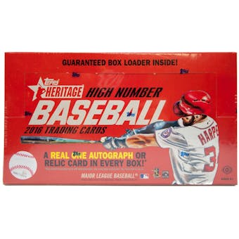2016 Topps Heritage High Number Baseball Hobby Box