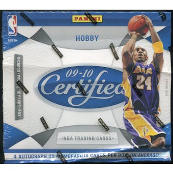 2009/10 Panini Certified Basketball Hobby Box (EX-MT BOX, MINT PACKS)